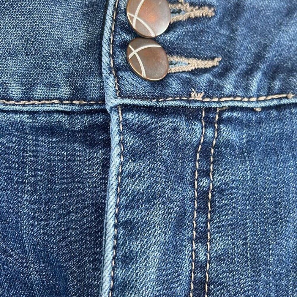 Lane Bryant Plus Size 22R/ Cut Off Jean Shorts 5pockets Boho Hippie Festival - Picture 11 of 11